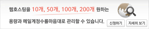 웹에이전시형 호스팅